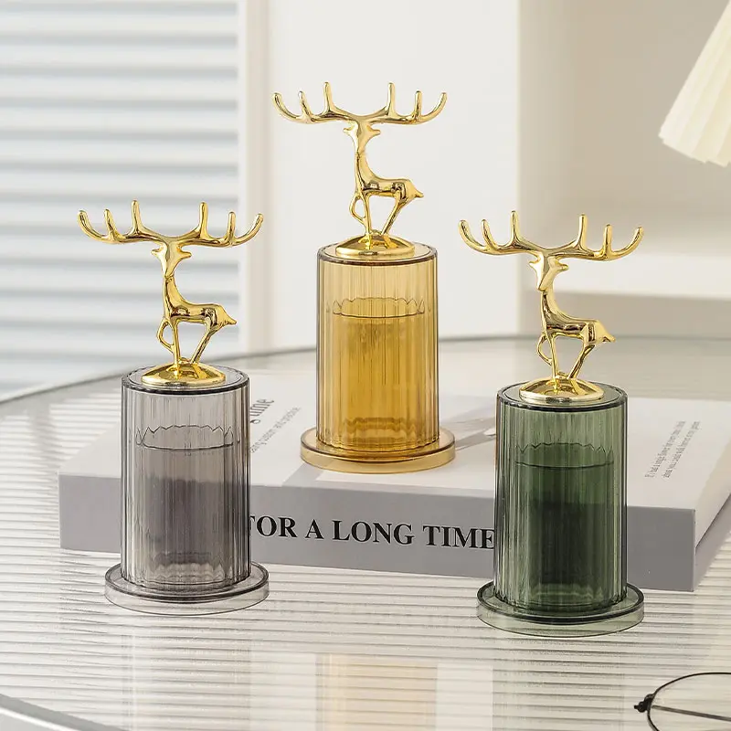 New Dining and Living Room Personality Cotton Swab and Toothpick Holder in Barrel Style for Household Use