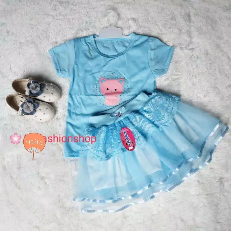 Stelan tutu brokat umur 6 blmn-2 tahun Katun Perempuan
