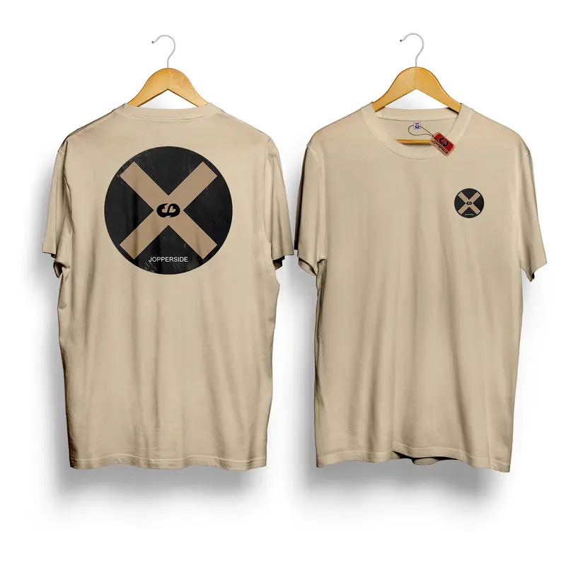 Jopperside kaos pria katun combed original distro premium ts436DB circle x 5