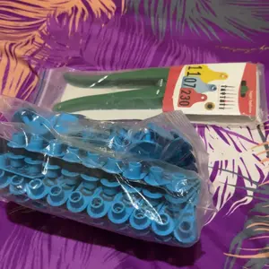 100pcs Eartag Kambing Domba  Ear Tag Sapi Babi Penanda NOMOR 1-100 Anting Identifikasi Ternak