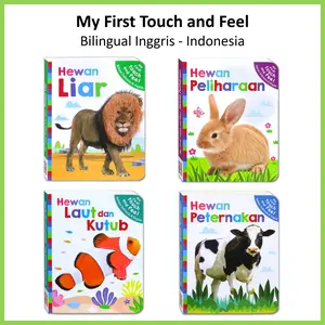 [Celito Store] My First Touch and Feel seri Hewan - Baby Sensory Board Book-GinukGinukBooks