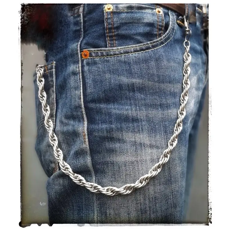 RANTAI DOMPET/RANTAI CELANA MODEL JALIN KELABANG PRIA KEREN MODEL PUNK 3