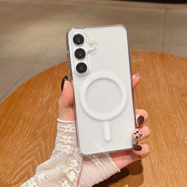 Crystal Magnetic Case for Samsung A16 A26 A36 A56 A15 A35 A55 A54 S24 FE S25 ULTRA 5G 4G 9