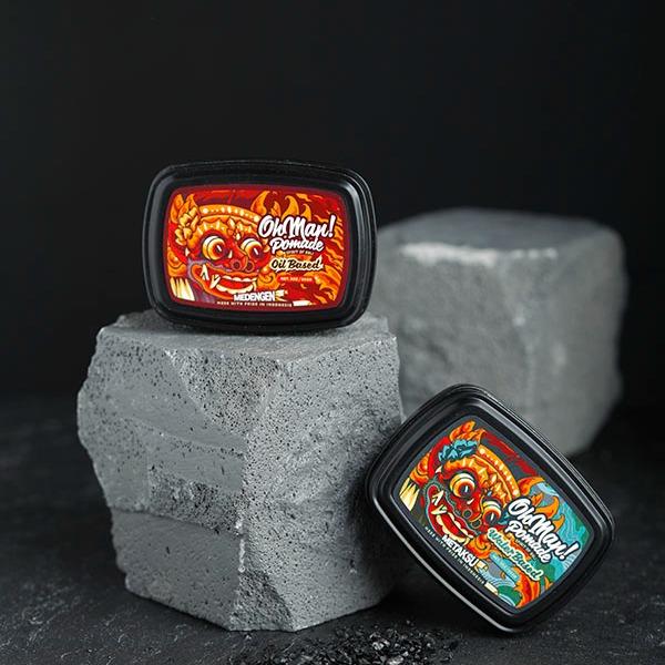 OhMan Pomade Metaksu Water Based 85GR Free Sisir Hitam minyak  rambut 5
