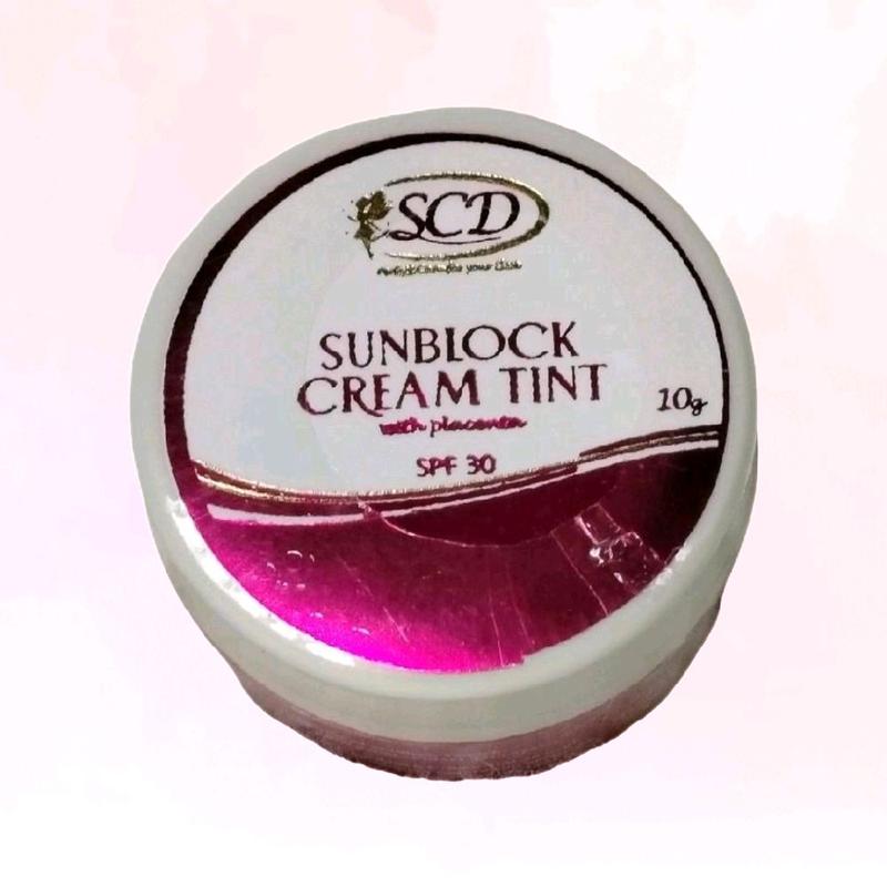 SCD Sunblock Cream Tint SPF30 with Placenta 10g Sunscreen - TikTok Shop ...
