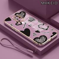 Gambar MHKEID Casing Hp Untuk OPPO A5 2020 A9 2020 Case Cinta Hati kasing silikon Softcase Lanyard Pelapisan Samping Casing - Gaya1, OPPO A5 2020 dari MHKEID MALL Kab. Tangerang 2 Tokopedia