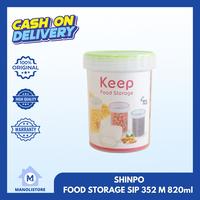 Gambar SHINPO Toples Makanan Sealware KEEP 352M / 820ml Tempat Snack Camilan Plastik Food Grade - MN - MEDIUM 820ml dari manolistore Kota Surabaya 1 Tokopedia