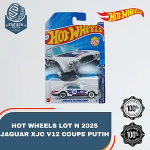 Hot Wheels Jaguar XJC V12 Coupe Putih Lot N 2025 SNI Hotwheels Free Packing Dus Dan Kertas Cacah