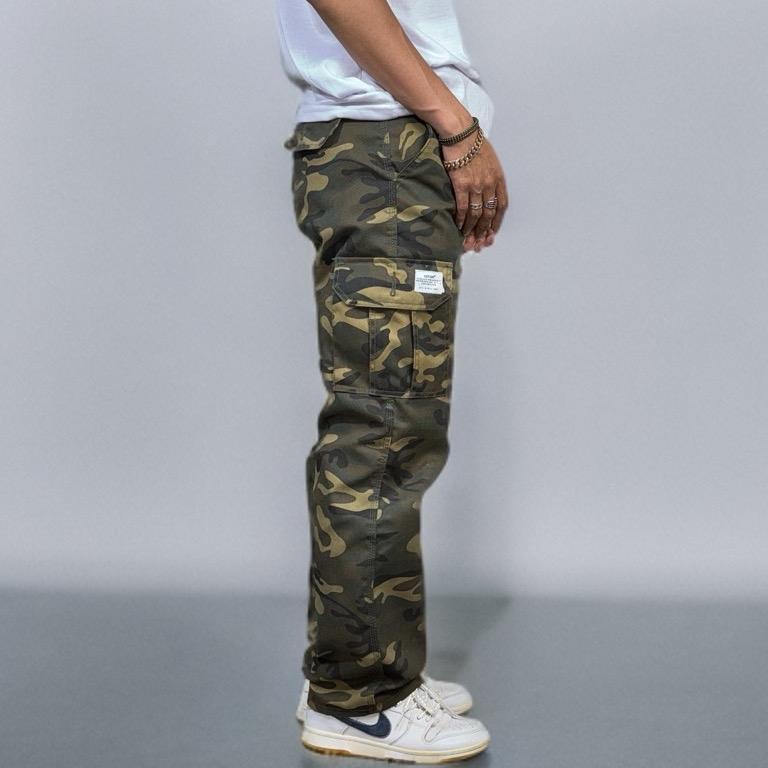GEVAR Cargo Pants Camo Loreng Regular Fit Celana Motif Twill Panjang Pria 2