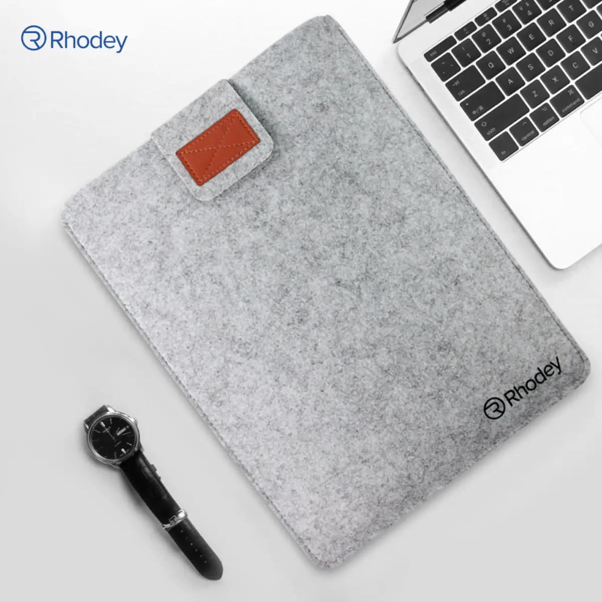 Rhodey Sleeve Case Laptop Tablet Macbook Pro Soft Protection Felt 11" 12" 13" 14" 15"inch Computer