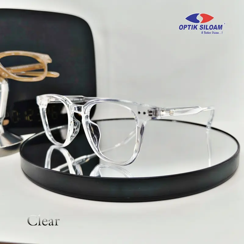 KACAMATA WISE WP1123 MODEL CLASSIC KOTAK OVAL SEDANG LAKI-LAKI PEREMPUAN TR PLASTIK RINGAN 3