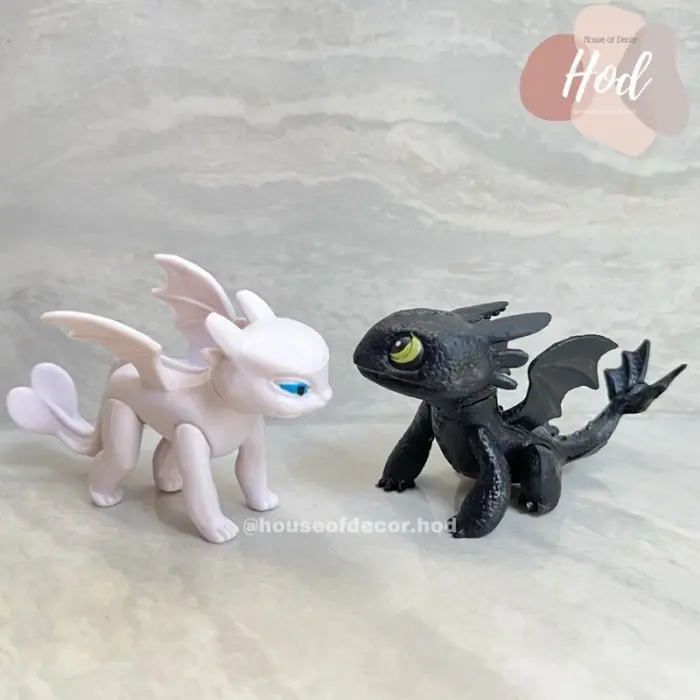 SPESIAL HARGA Topper How To Train Your Dragon Figure Couple Figurin Naga toothless