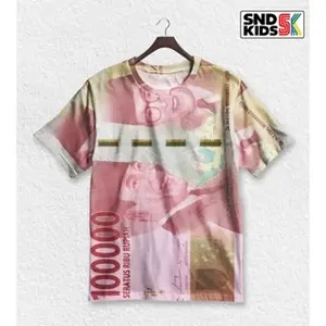 kaos katun adem kaos murah kualitas kaos promosi perusahaan Desain Uang Rupiah Indonesia Menampilkan Potret Presiden Dan Nominal Angka Dengan Warna Cerah Di Seluruh Permukaan Kaos kaos kampus custom kaos kasual wanita