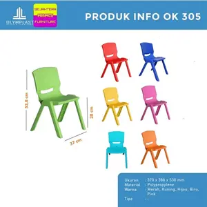 olymplast furniture kursi plastik olymplast OK 305 kursi anak kursi TK kursi playgroup kursi belajar kursi meja small chair kursi plargound kursi bermain kursi warna warni Plastic Chairs Furniture