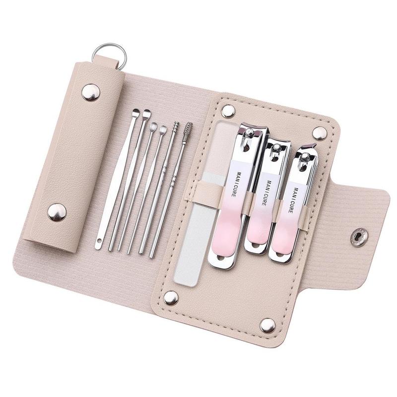 Portable nail clipper, nail file, nail clipper+ear scoop set, 10 piece set, ear scoop 4