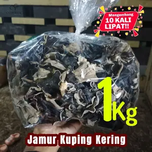 Jamur Kuping kering 1 kg kilo grade A mengembang 10x lipat by cowboy
