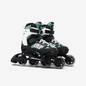 Decathlon  OXELO Sepatu Roda Anak Fit5 - Pink/Khaki - 8580534