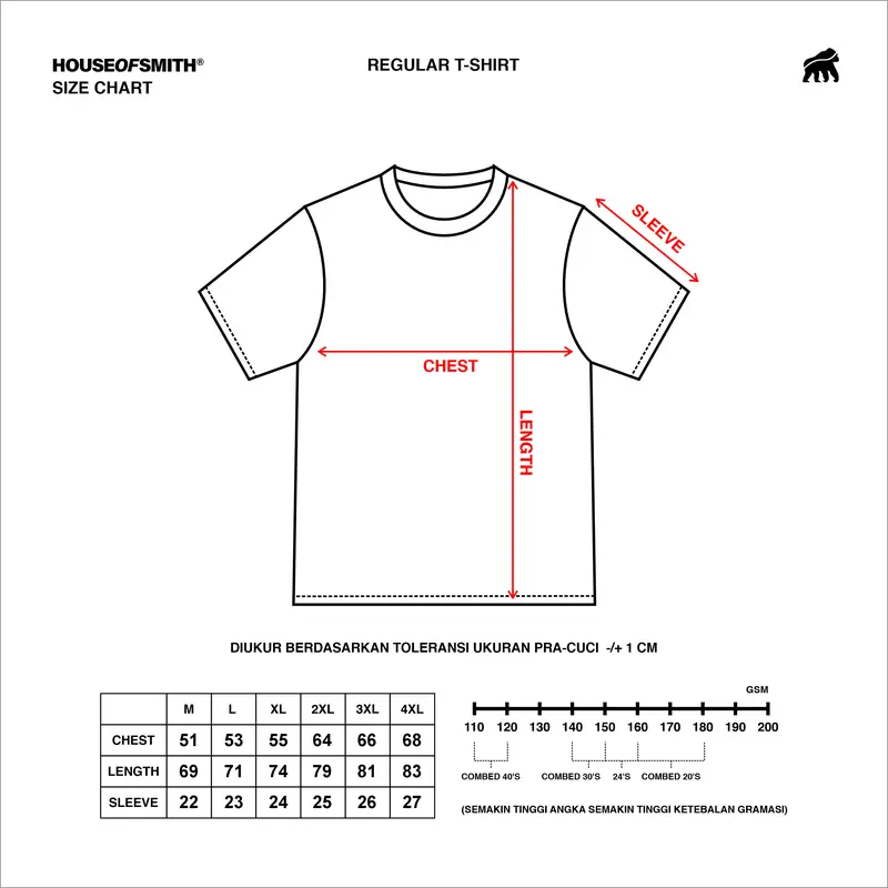 House of Smith T Shirt Ebup Black #13 - Kaos Pria Lengan Pendek