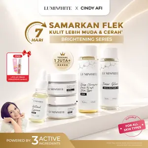 CINDY AFI x LUMIWHITE - Paket Brightening Lengkap‎ (FREE 1 LIPCREAM KISSLICIOUS RANDOM)