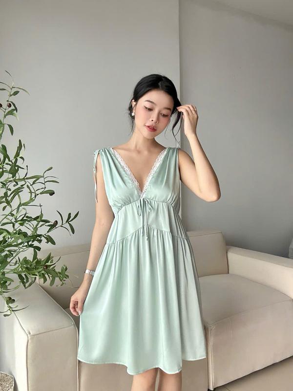 BX14 Váy Ngủ Lụa Latin Cao Cấp Thiết Kế Braxinh