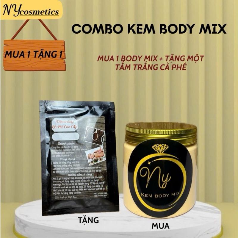 Mua 1 tặng 1 mua 1 kem BODY MIX 220g -Tặng 1 tắm trắng cafe dưỡng da body
