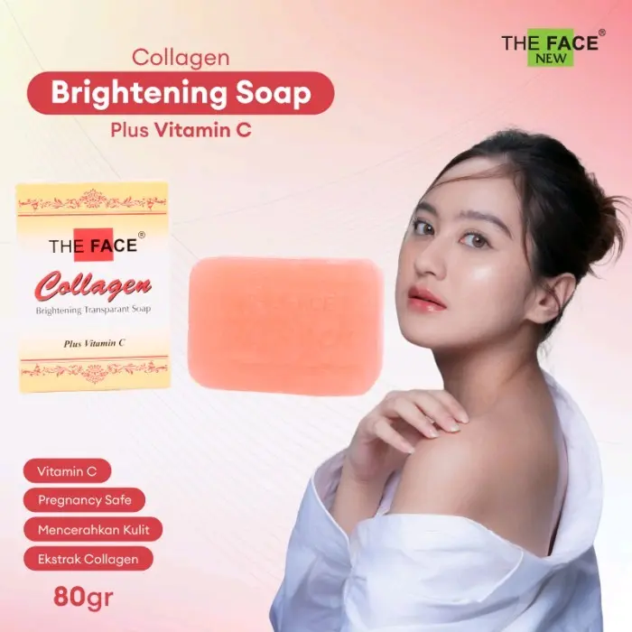 THE FACE NEW Collagen Brightening Soap with Vitamin C 80gr (Cleansing)