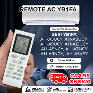 Remote AC YB1FA YB0F AH-A5UCY AH-A8UCY AH-A9UCY AH-A12UCY AH-A5NCY AH-A7NCY AH-A9NCY AH-A5VEY
