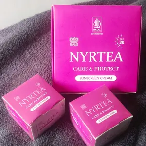 NYRTEA Sunscreen Paket Care & Protect SPF 30 Halal Sunscreen Cream untuk Perlindungan Sinar Matahari