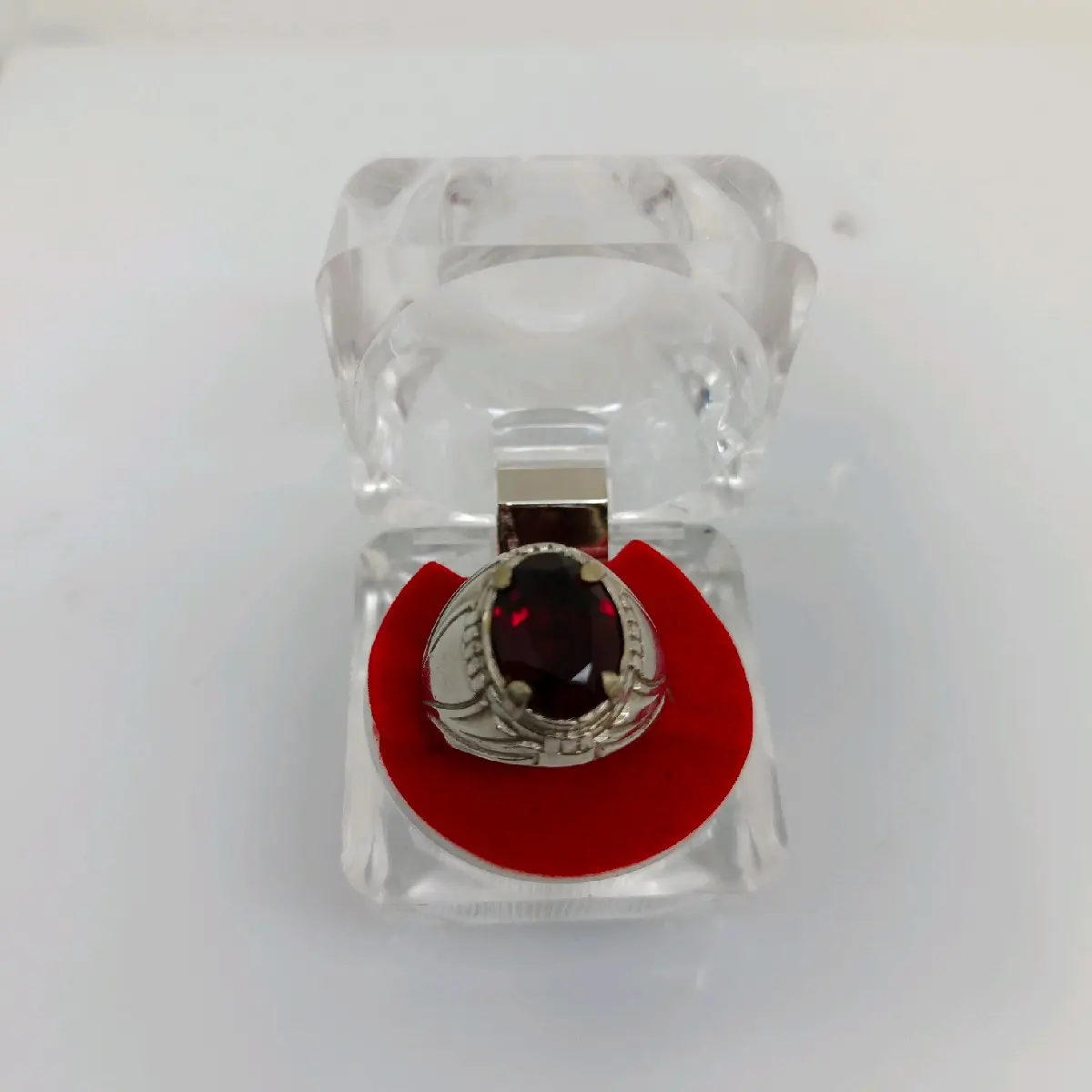 Batu Permata paparaca red natural