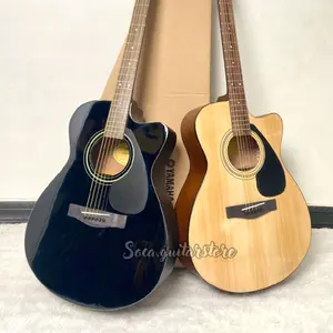 ORIGINAL Gitar Yamaha FS 100 C NT/BL Packing Kayu + Bubble Free (Kunci L, Pick,Tas, Kapo )