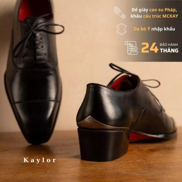 Giày Crazy Oxford Kaylor High Heel 4cm Đế đỏ da bò hoàn thiện thủ công phom dáng chuẩn châu Âu bảo hành 2 năm
