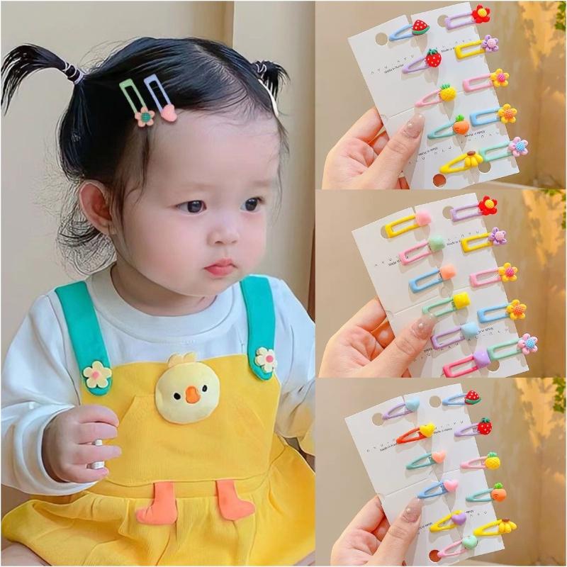  Bộ Kẹp Tóc Mái Cho Trẻ Em Sáu Món Màu Pastel Kẹp Tóc Nhỏ Cho Bé Gái Bộ Phụ Kiện Tóc 