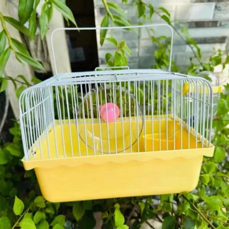 ￼Lồng hamster - Lồng KHAY CAO MÀU, lồng mini full phụ kiện, lồng ngũ sắc hamster 4