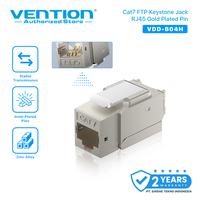 Gambar Vention B04-H Konektor RJ45 Cat7 Network Panel Adapter - 1 pcs dari Vention Authorized Store Kota Administrasi Jakarta Barat 1 Tokopedia