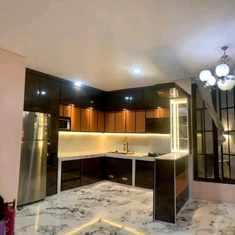 KITCHEN SET ALUMINIUM MINIMALIS MODERN 1
