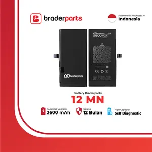 Brader Parts Battery Baterai Batre Fits With iPhone 12 Mini