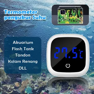 Termometer Digital Pengukur Suhu Aquarium Tandon Kolam Fish Tank Sensor Layar LCD Akurat & Praktis