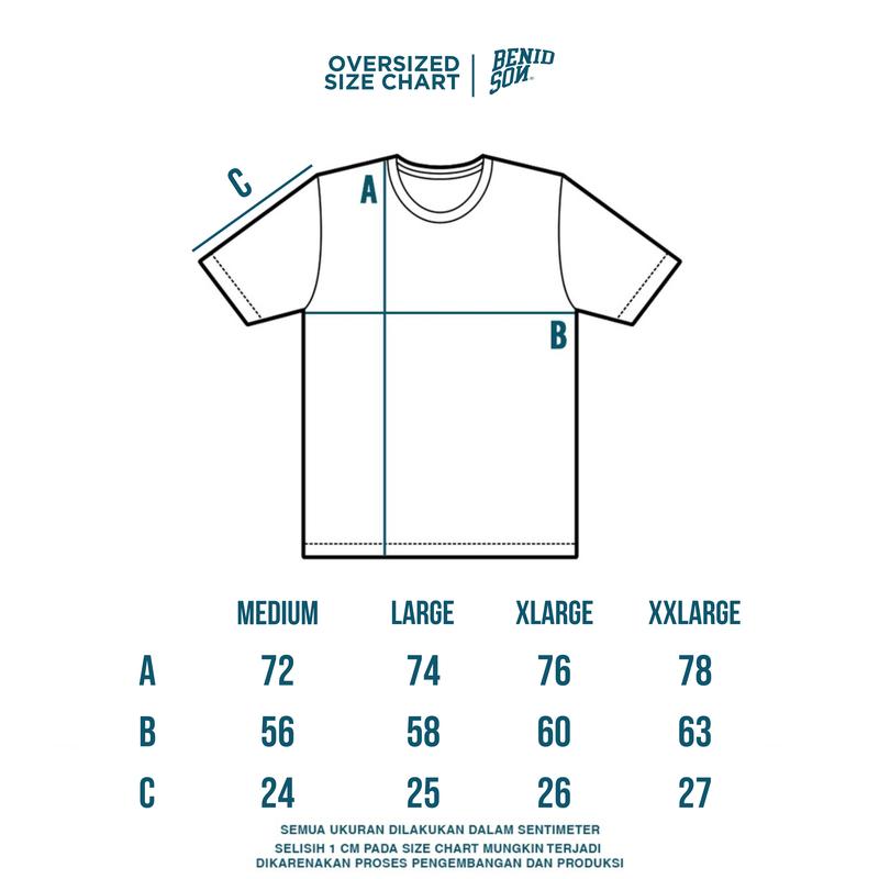 BENIDSON Oversized Tshirt Cream Fun Holiday 2