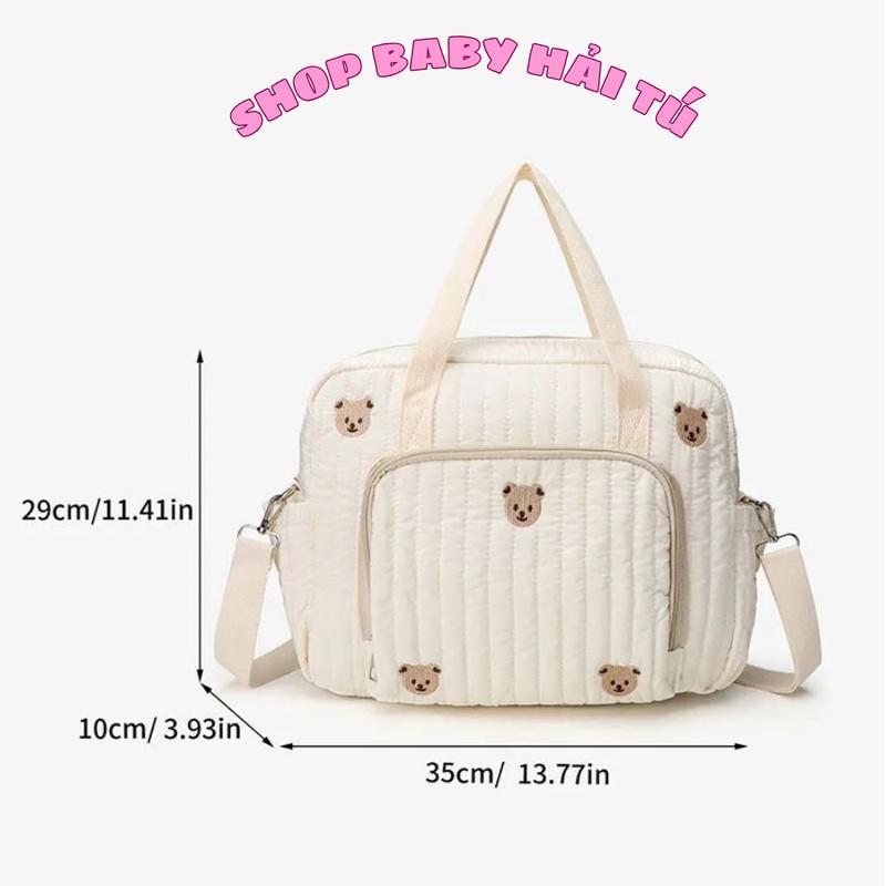 Túi đựng đồ mẹ bỉm sẵn 3 hình Size to vừa nên mẹ dùng rất tiện túi xách bỉm sữa túi đựng đồ em bé túi bỉm sữa sang chảnh