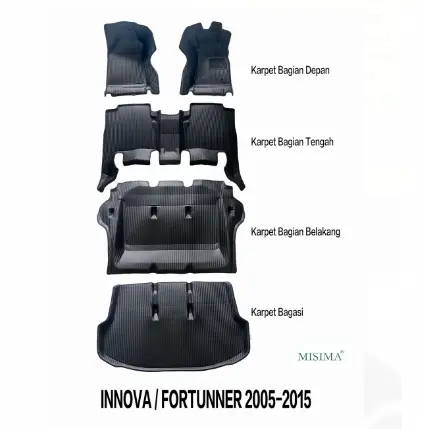 Karpet Mobil 5D INNOVA 2005-2015 Merek MISIMA Car Motif Carbon Dan Butiran 0
