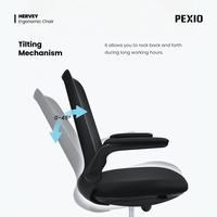Gambar Pexio Hervey Kursi Kantor Ergonomis - Hitam dari Pexio Ergonomic Kota Administrasi Jakarta Barat 5 Tokopedia