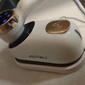 ALLTOU Setrika Uap ALLTOU Dua Kecepatan yang Dapat Diatur, Setrika Portabel, Setrika Uap Pemanas 8 Detik, Layar LED, Setrika Uap Genggam, Setrika Listrik Berkabel