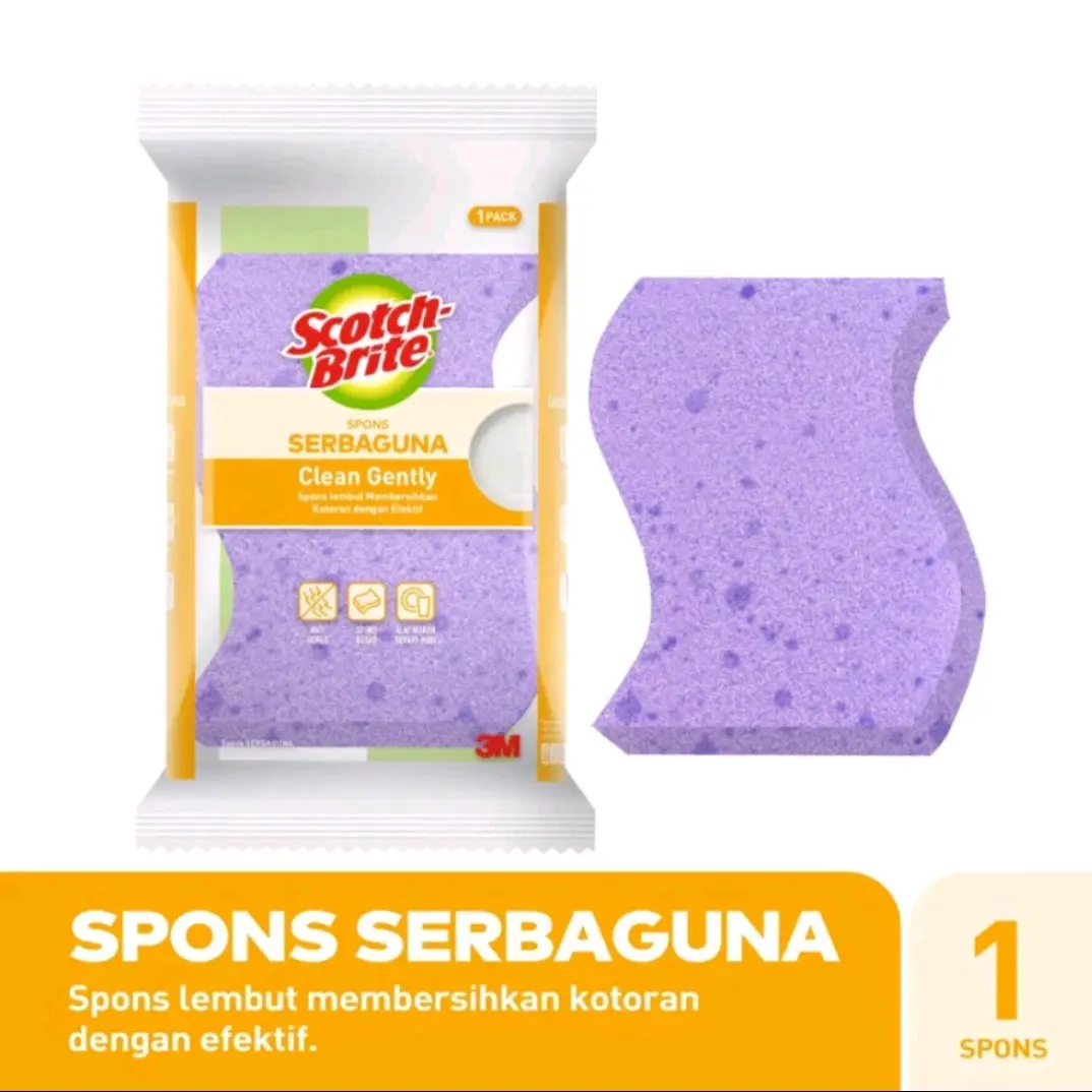 SPONS CUCI PIRING UNGU SPONS SERBAGUNA UNGU Clean