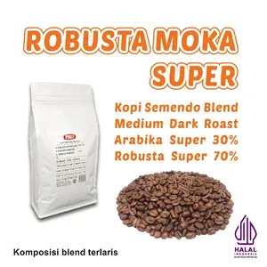 Kopi Robusta Moka Super 1kg 500gr 250gr Biji Kopi Bubuk Piko