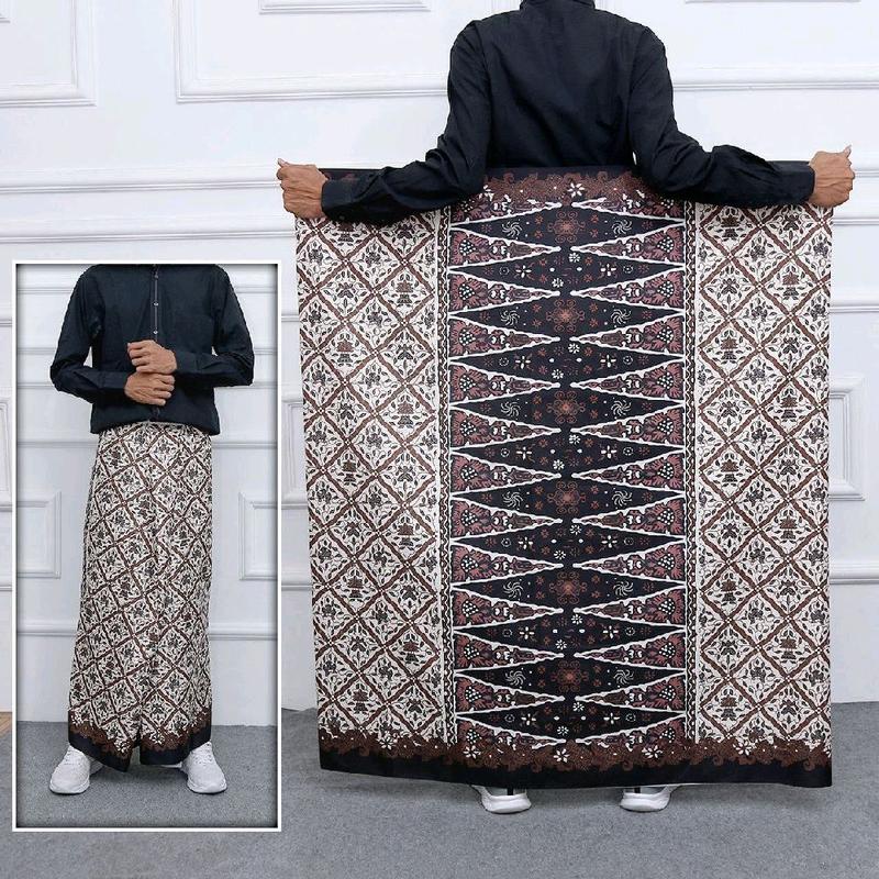 Sarung dewasa sarung santri sarung print motif batik sarung polymicro Muslim 2
