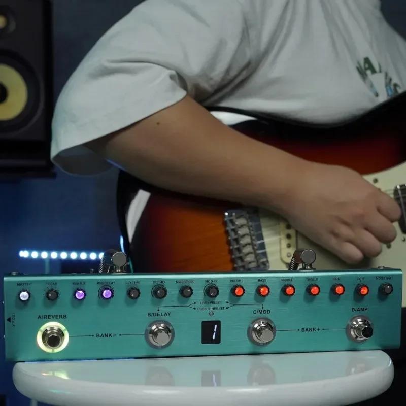 Bàn đạp đa hiệu ứng guitar G xe tăng, YUIMER, Phiên bản mới nhất, Tương thích với M-VAVE và xe tăng B, Bàn đạp bass, Hiệu ứng bộ lọc 6