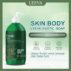 Paket Sabun Mandi Leeva Exotic  Kulit Sensitif, Mengatasi Jerawat & Panu, Melembabkan Kulit Kering, Solusi Kulit Sehat dan Bersih Kusam Tangan Perawatan Punggung Tubuh Mencerahkan
