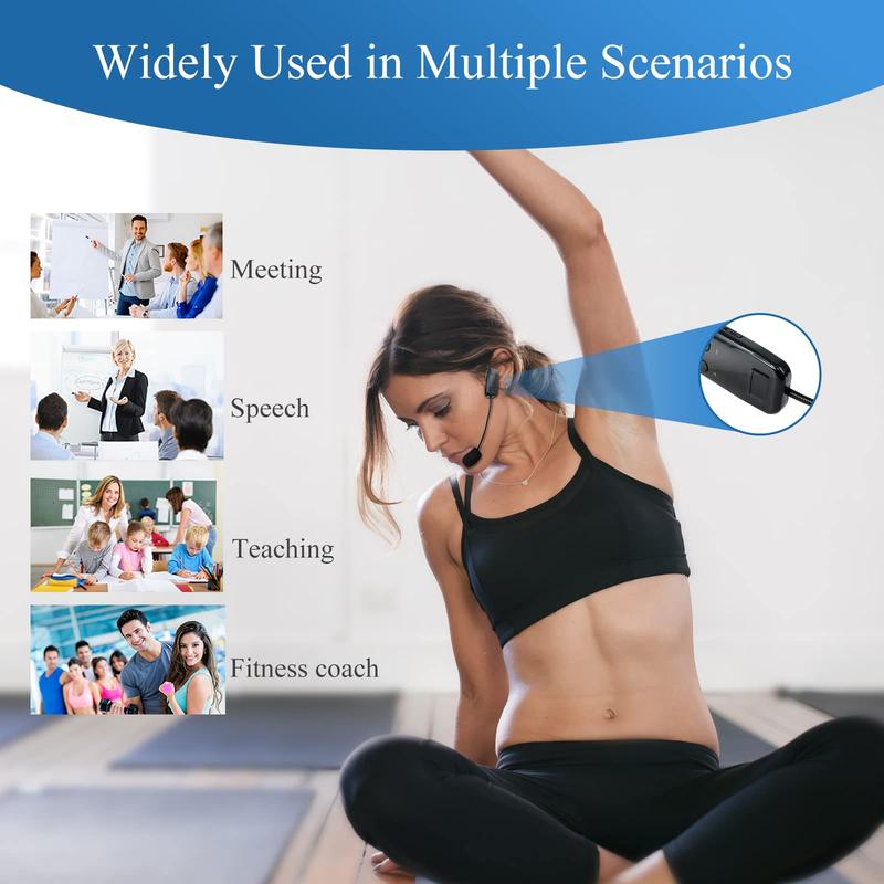 Product Introduction of 2023 Wireless Microphone Uhf Headset Mic Pairing for Rolton Voice Amplifier Teacher Speaker Mikrofon Tanpa Wayer Audio Sound TIANKE for Voice Amplifier, PA System, Teacher, Fitness 4