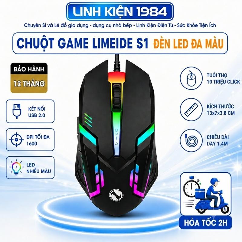 Chuột gaming Chuột máy tính có dây văn phòng gaming giá rẻ S1