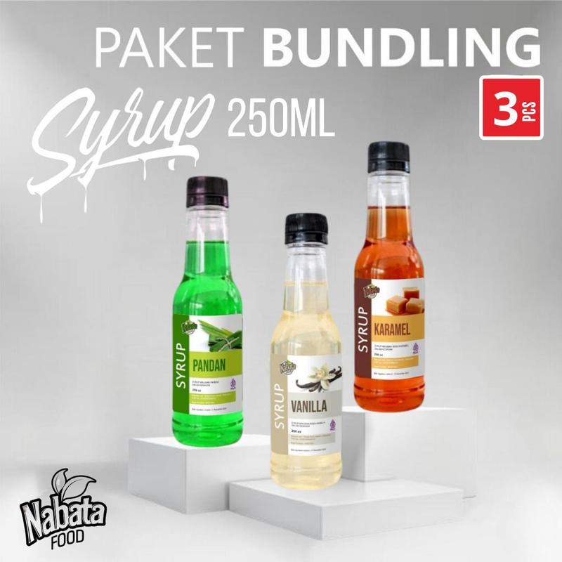 Paket Bundling Sirup Nabata Food isi 3 Botol Kemasan 250ml | Syrup ...